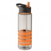 Bottiglia sportiva Borraccia con cannuccia pieghevole arancio MO9226 10