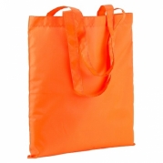 Borsa shopper nylon giallo arancio fluorescente 18123 07