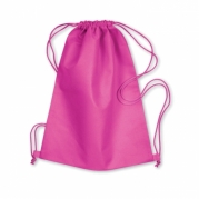 zainetto leggero in nylon con cordini fuxia mo8031 38
